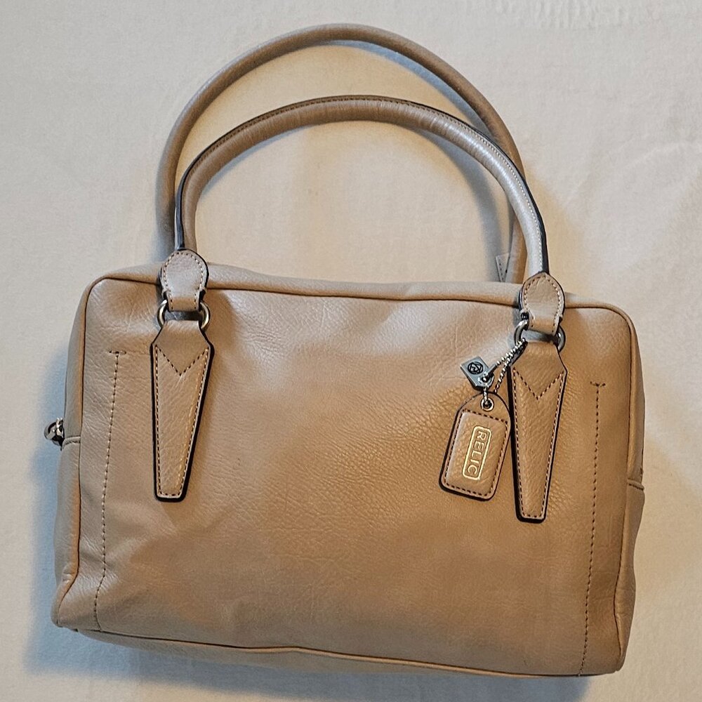 Relic Beige Handbag / Purse with Double Handle